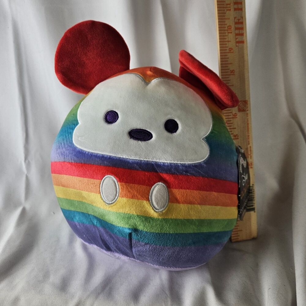 Squishmallow MICKEY MOUSE Rainbow Disney Pride Collection 8” LGBTQ+ New With Tag